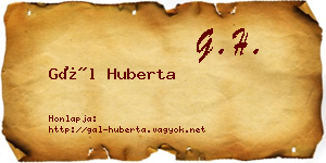 Gál Huberta névjegykártya